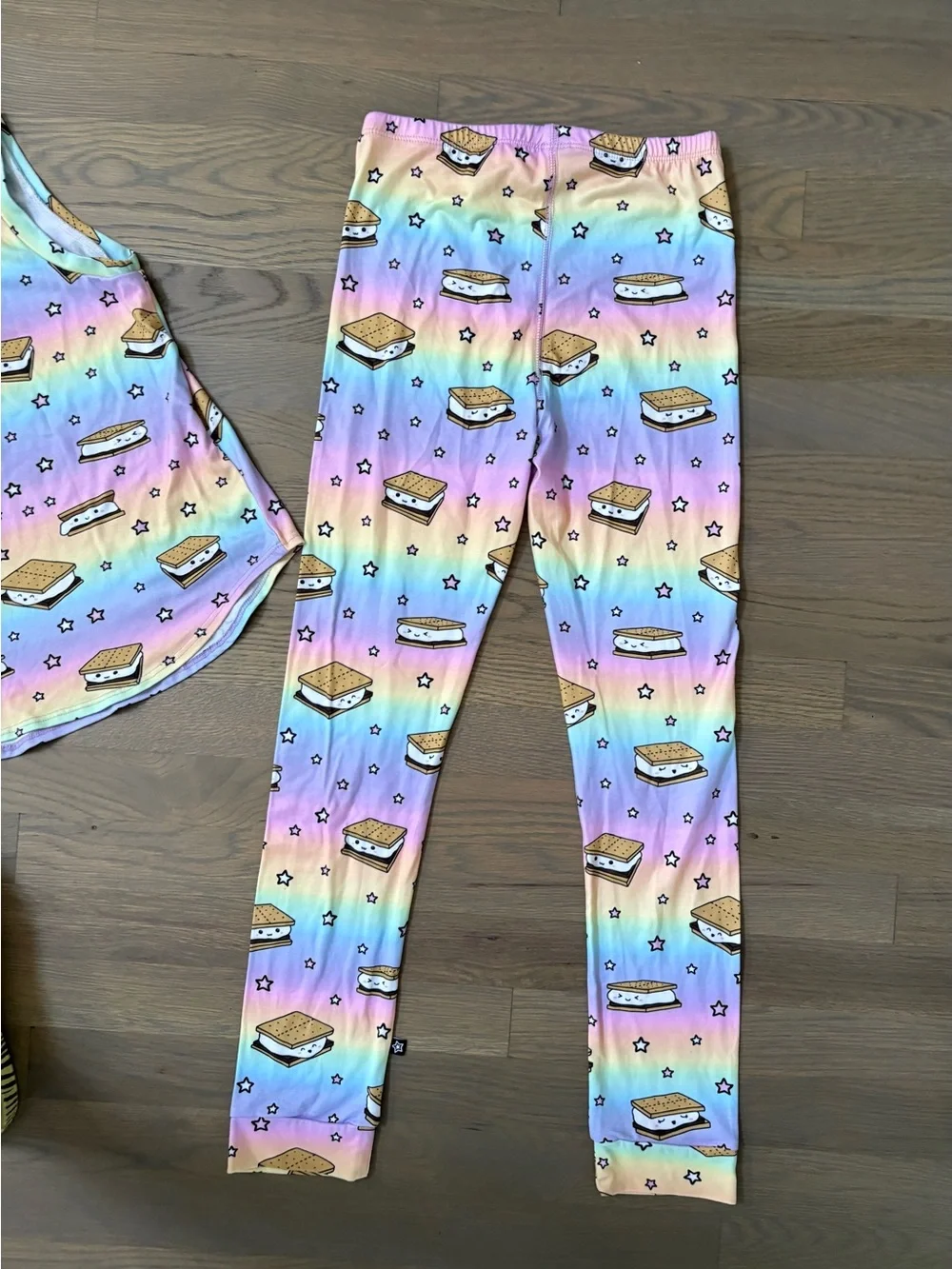 Teen Rainbow S'mores Pajama Set - Sleeveless Top & Leggings